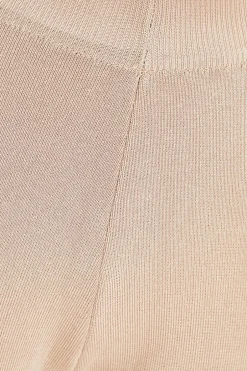 Quiz Knit Wide Leg Trousers Stone Best