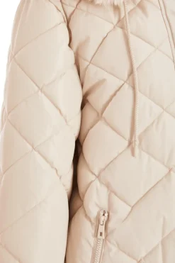 Quiz Stone Quilted Long Parka