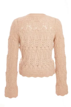 Quiz Stone Scalloped Knit Jumper Online