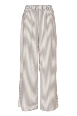 Quiz Stone Striped Wide Leg Trousers Online