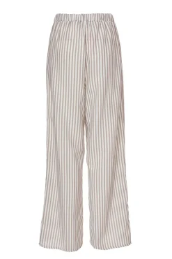 Quiz Stone Striped Wide Leg Trousers Online