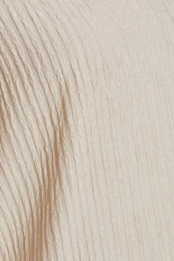 Quiz Textured T-Shirt Stone Sale