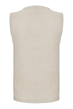 Quiz Stone V Neck Textured Waistcoat Sale