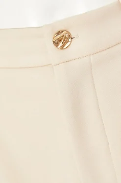 Quiz Wide Leg Trousers Stone Outlet