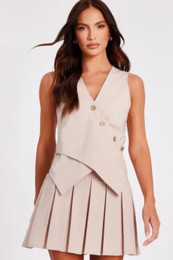 Quiz Stone Wrap Waistcoat Sale