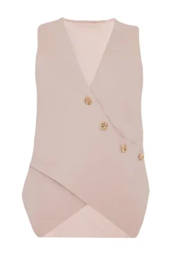 Quiz Stone Wrap Waistcoat Sale
