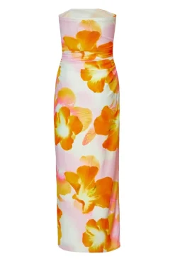 Quiz White Bandeau Floral Midaxi Dress Best