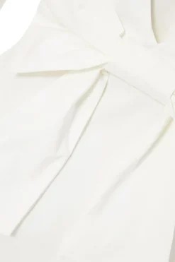 Quiz White Bow Back Skater Dress New