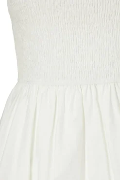 Quiz White Bubble Hem Mini Dress