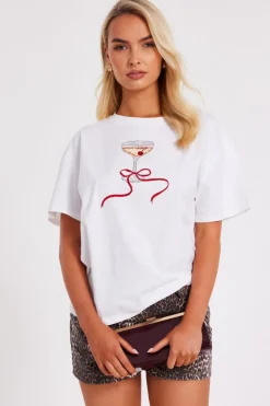 Quiz White Cherry Martini Top
