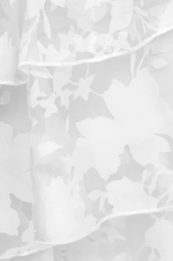 Quiz Chiffon Floral Skater Dress White Online