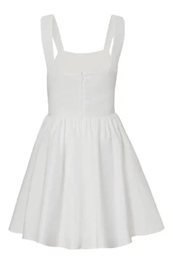Quiz White Corset Detail Skater Dress Outlet