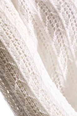Quiz White Crochet Cropped Cardigan Hot
