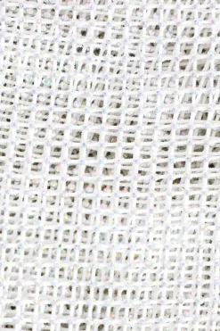 Quiz White Diamante Mesh Trousers Sale