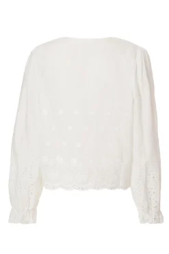 Quiz White Embroidered Blouse Online