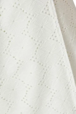 Quiz White Embroidered Textured Skort Sale
