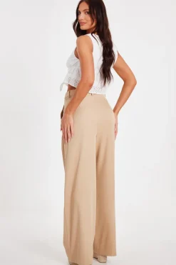 Quiz White Embroidered Tie Front Top New