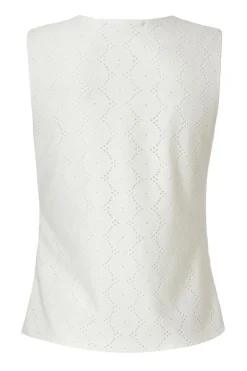 Quiz White Embroidered Waistcoat Sale