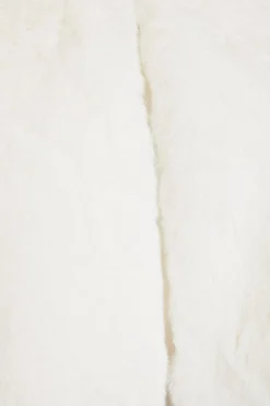 Quiz Faux Fur Wrap White Online
