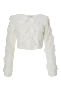 Quiz White Floral Cropped Cardigan Best