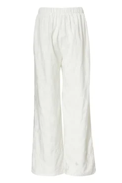 Quiz White Floral Embroidered Palazzo Trousers Sale