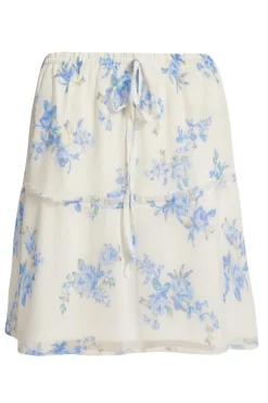 Quiz White Floral Mini Skirt New