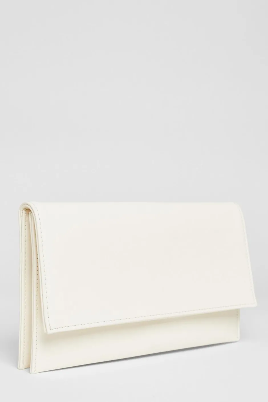Quiz Fold Over Envelope Bag White Discount