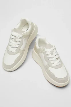 Quiz White Glitter Chunky Trainer Best