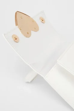 Quiz White Heart Detail Bag New