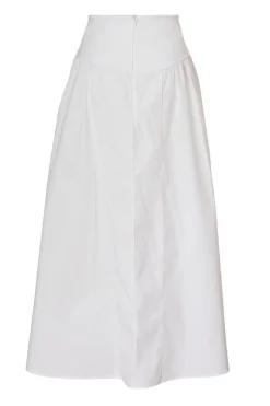 Quiz White High Waisted Maxi Skirt Clearance
