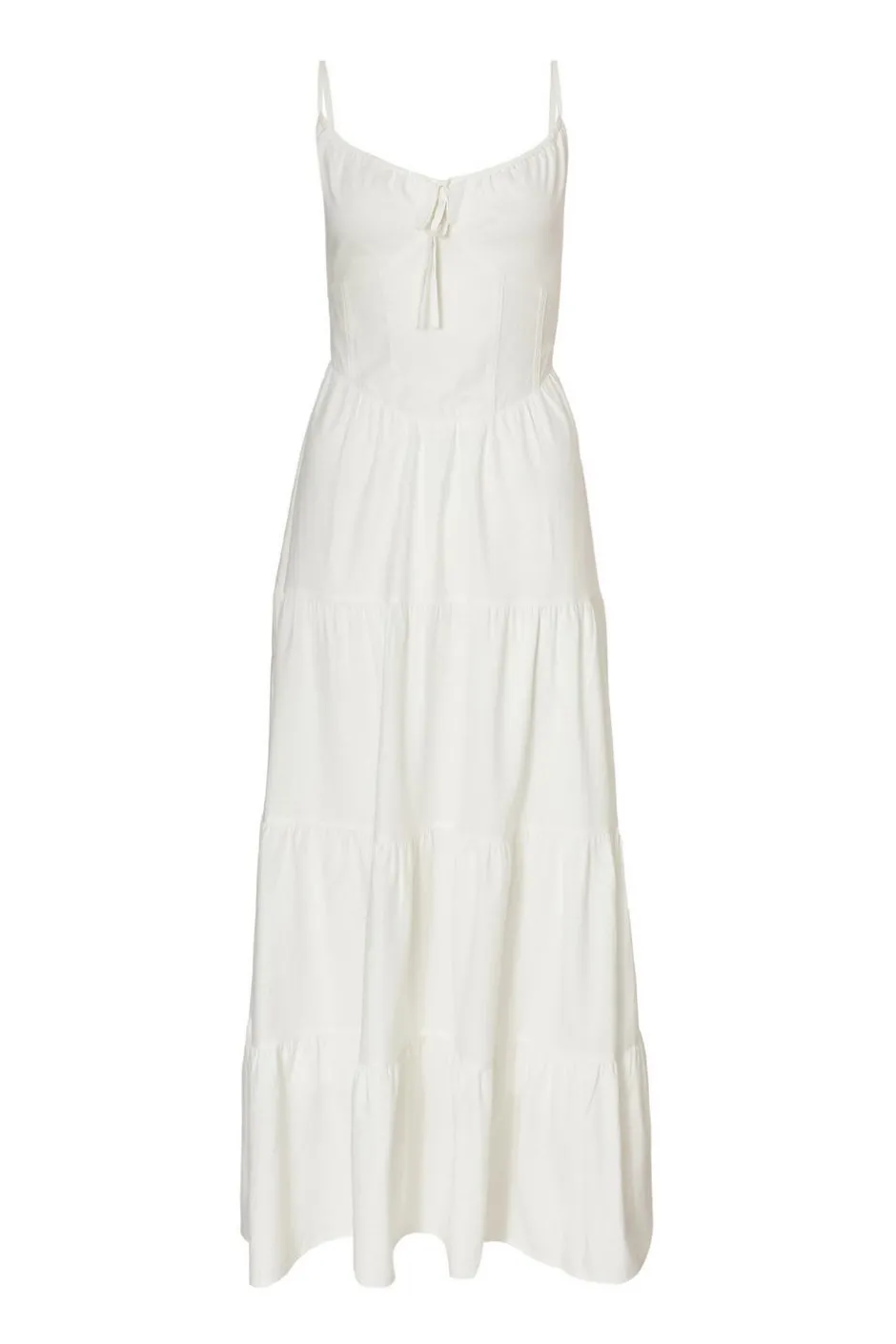 Quiz White Linen Corset Maxi Dress Best
