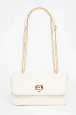 Quiz White Quilted Cross Body Bag Sale