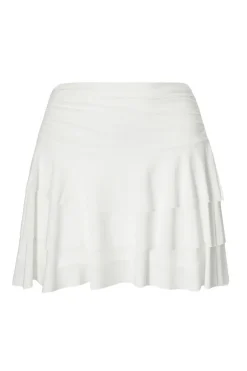 Quiz Ruffle Tiered Skort White