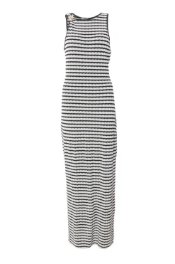 Quiz White Stripe Midaxi Dress Hot