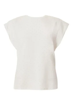 Quiz Stud Detail Top White Online