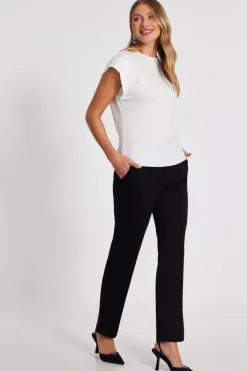 Quiz Stud Detail Top White Online