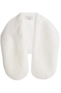 Quiz Thick Faux Fur Wrap White Sale