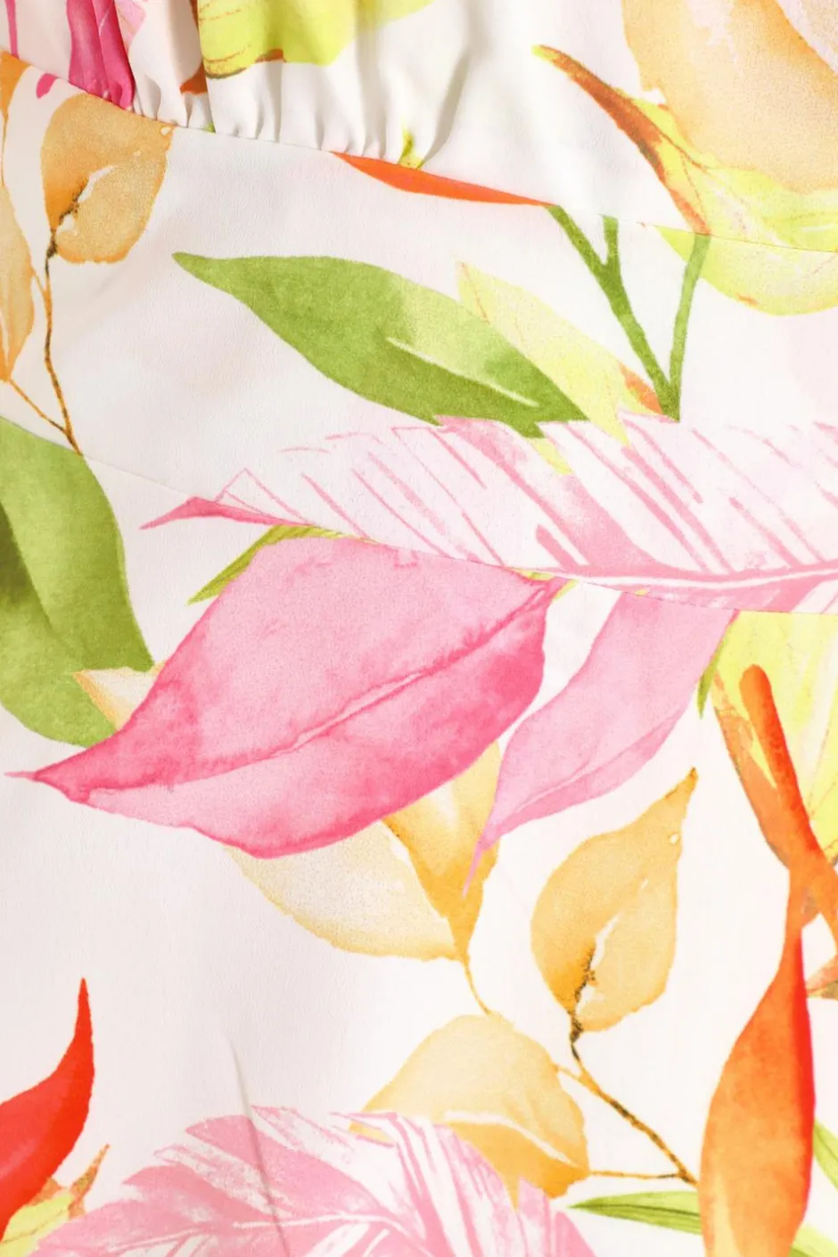 Quiz White Tropical Print Skater Dress Outlet