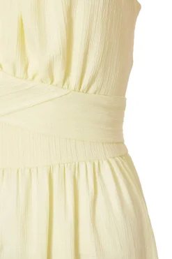 Quiz Crinkle Midaxi Dress Yellow Online