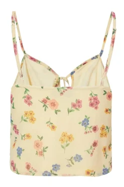 Quiz Yellow Floral Strappy Top Discount