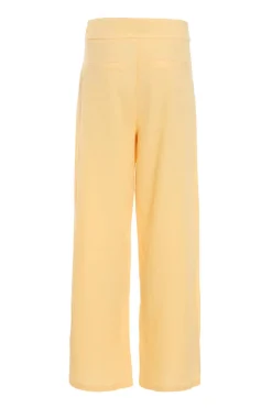 Quiz Linen Palazzo Trousers Yellow